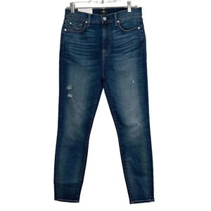 7 For All Mankind NWT’s High waist ankle skinny jean. Size 29